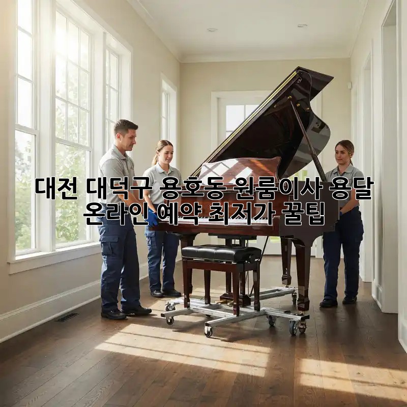 대전 대덕구 용호동 원룸이사 용달 온라인 예약 최저가 꿀팁! 📦✨