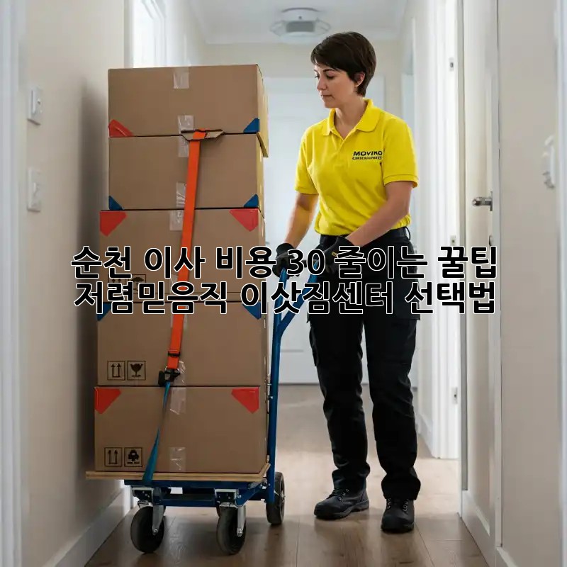 순천 이사, 비용 30% 줄이는 꿀팁! 저렴&믿음직 이삿짐센터 선택법