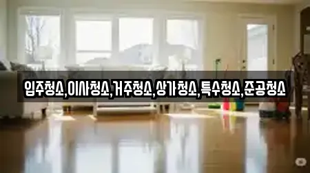입주청소,이사청소,거주청소,상가청소,특수청소,준공청소