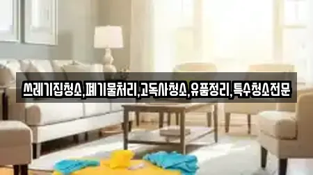 쓰레기집청소,폐기물처리,고독사청소,유품정리,특수청소전문