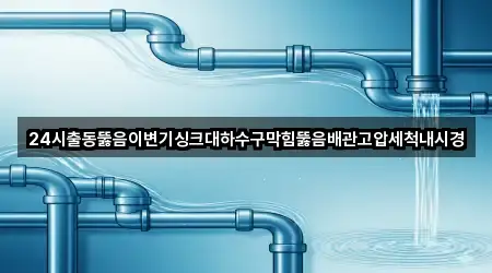 24시출동뚫음이변기싱크대하수구막힘뚫음배관고압세척내시경
