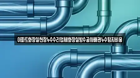 아파트화장실천장누수수리업체화장실방수공사배관누수탐지비용