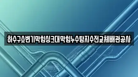 하수구소변기막힘싱크대막힘누수탐지수전교체배관공사