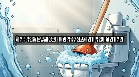 하수구막힘뚫는업체싱크대배관역류수전교체변기막힘비용변기수리