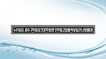 변기막힘,싱크대막힘,싱크대뚫음,하수구막힘,누수 4곳 주소 보령시 남포면