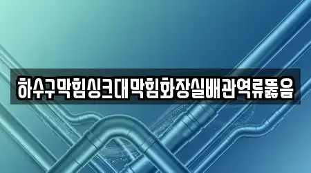 하수구막힘싱크대막힘화장실배관역류뚫음