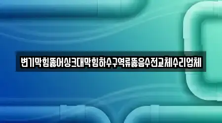변기막힘뚫어싱크대막힘하수구역류뚫음수전교체수리업체
