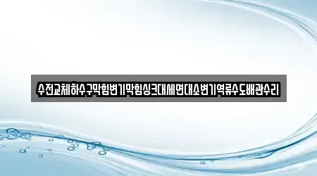 수전교체하수구막힘변기막힘싱크대세면대소변기역류수도배관수리