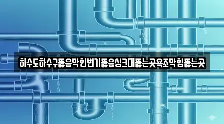 하수도하수구뚫음막힌변기뚫음싱크대뚫는곳욕조막힘뚫는곳