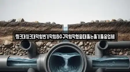 씽크대싱크대막힘변기막힘하수구막힘막혔을때뚫는뚫기뚫음업체