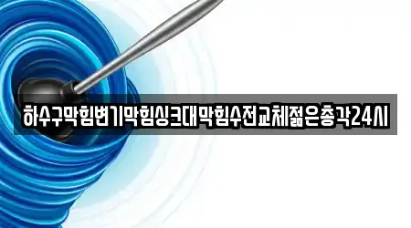 하수구막힘변기막힘싱크대막힘수전교체젊은총각24시