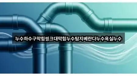 누수하수구막힘씽크대막힘누수탐지베란다누수욕실누수