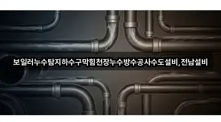 보일러누수탐지하수구막힘천장누수방수공사수도설비,전남설비