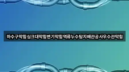 하수구막힘싱크대막힘변기막힘역류누수탐지배관공사우수관막힘