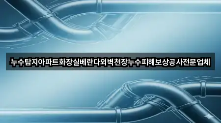누수탐지아파트화장실베란다외벽천장누수피해보상공사전문업체