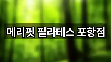 메리핏 필라테스 포항점