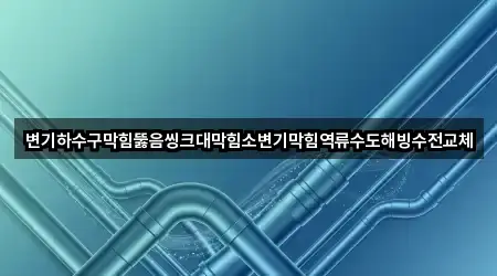 변기하수구막힘뚫음씽크대막힘소변기막힘역류수도해빙수전교체