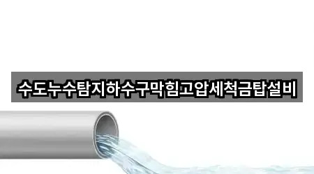 수도누수탐지하수구막힘고압세척금탑설비
