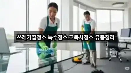 쓰레기집청소.특수청소.고독사청소.유품정리