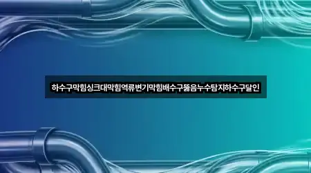 하수구막힘싱크대막힘역류변기막힘배수구뚫음누수탐지하수구달인