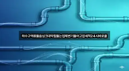 하수구역류뚫음싱크대막힘뚫는업체변기뚫어고압세척24시바로쿨