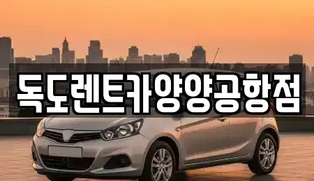 강원 양양군 손양면 렌트카 전문 독도렌트카양양공항점