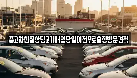 경기 남양주시 조안면 중고차매입 전문 중고차친절상담고가매입당일이전무료출장방문견적