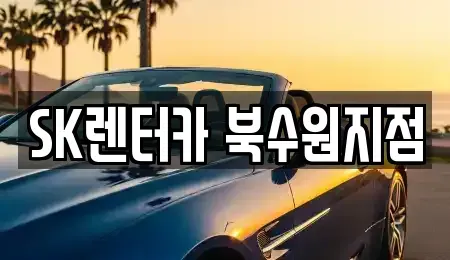 경기 수원시 장안구 율전동 장기렌트카 전문 SK렌터카 북수원지점