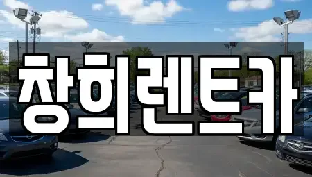 경기 용인시 기흥구 보라동 렌트카 전문 창희렌트카