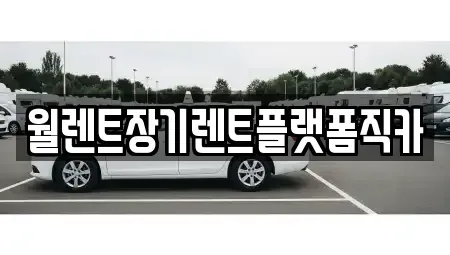 경기 용인시 처인구 백암면 장기렌트카 전문 월렌트장기렌트플랫폼직카