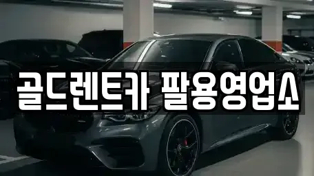 경상남도 창원시 의창구 차용동 렌트카 전문 골드렌트카 팔용영업소