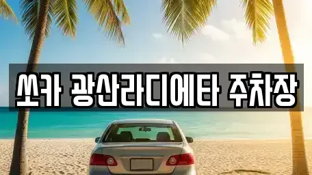 광주 광산구 소촌동 렌트카 전문 쏘카 광산라디에타 주차장