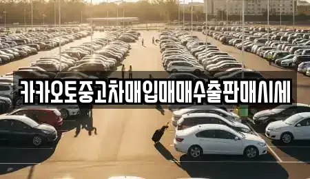 서울 중구 광희동2가 중고차매입 전문 카카오토중고차매입매매수출판매시세