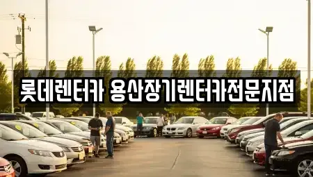 서울특별시 용산구 서계동 장기렌트카 전문 롯데렌터카 용산장기렌터카전문지점