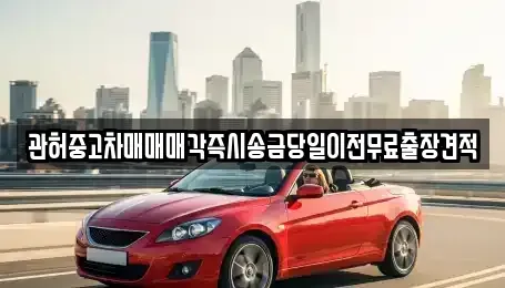인천광역시 동구 만석동 중고차매매 전문 관허중고차매매매각즉시송금당일이전무료출장견적