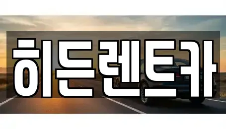 전남 함평군 대동면 렌트카 전문 히든렌트카