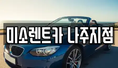 전라남도 나주시 빛가람동 렌트카 전문 미소렌트카 나주지점