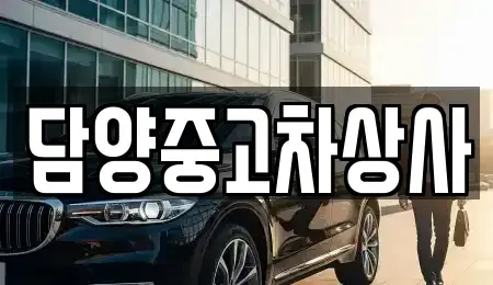 전라남도 담양군 담양읍 중고차 전문 담양중고차상사