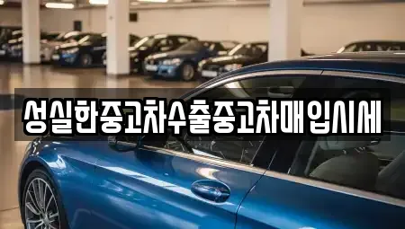 전라남도 담양군 담양읍 중고차매입 전문 성실한중고차수출중고차매입시세