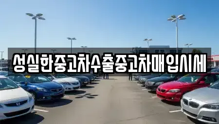 전북 익산시 남중동 중고차 전문 성실한중고차수출중고차매입시세