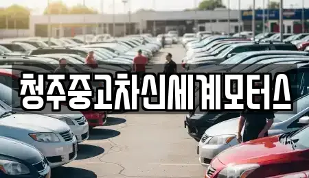 충북 청주시 청원구 정상동 중고차매매 전문 청주중고차신세계모터스