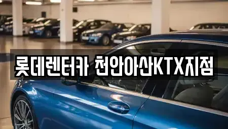 충청남도 천안시 서북구 불당동 장기렌트카 전문 롯데렌터카 천안아산KTX지점