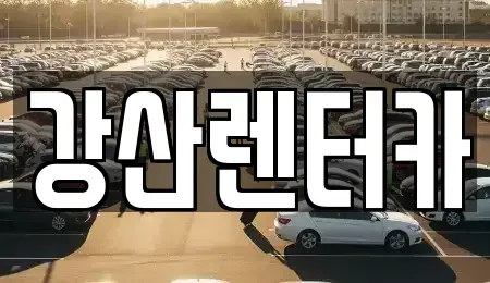 충청남도 천안시 서북구 신당동 렌트카 전문 강산렌터카